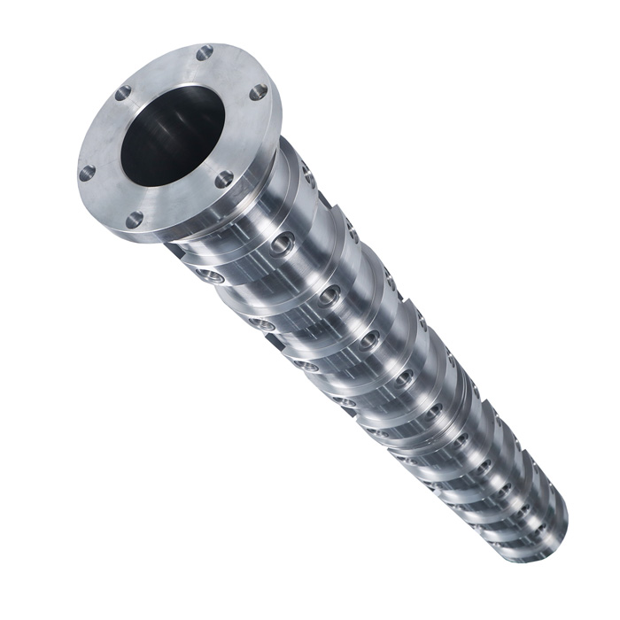 Pin rubberen extrusieschroef en vat